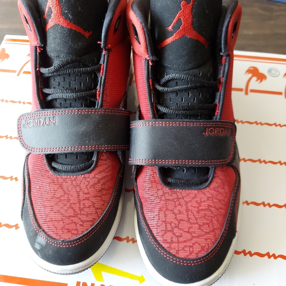 Nike Jordan Red and Black Sz 8.5